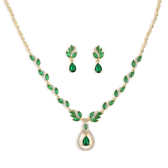 Royal Leaf Jewelry Set