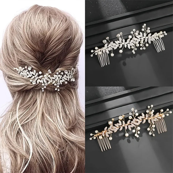 Crystal Pearl Bridal Hair Comb