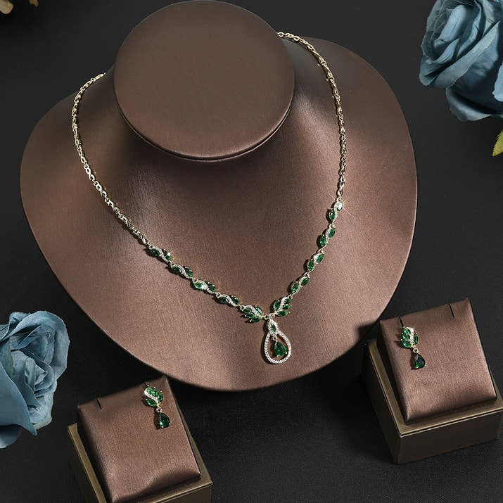 Royal Leaf Jewelry Set