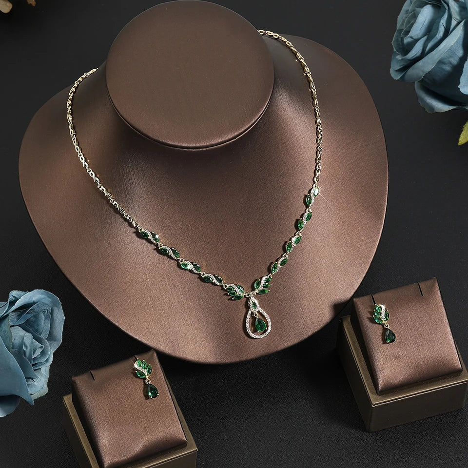 Royal Leaf Jewelry Set