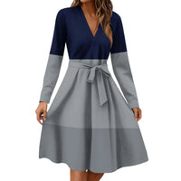 Women'S Fashion V-Neck Long Sleeve