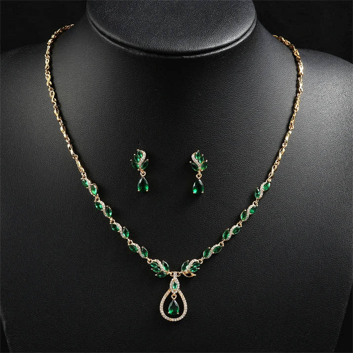 Royal Leaf Jewelry Set