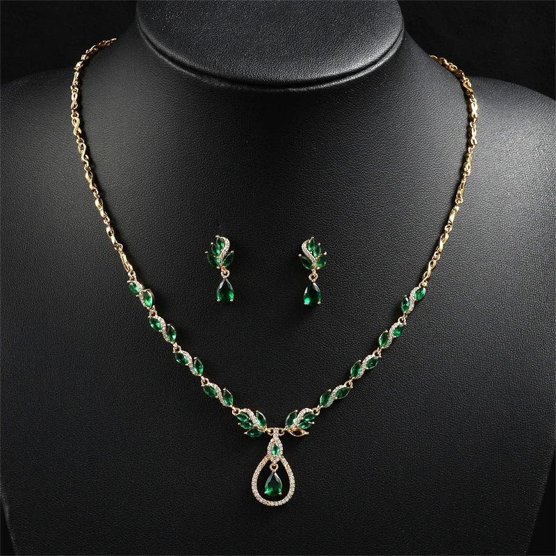 Royal Leaf Jewelry Set