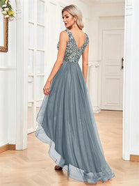 Evening Dresses Luxury V-neck