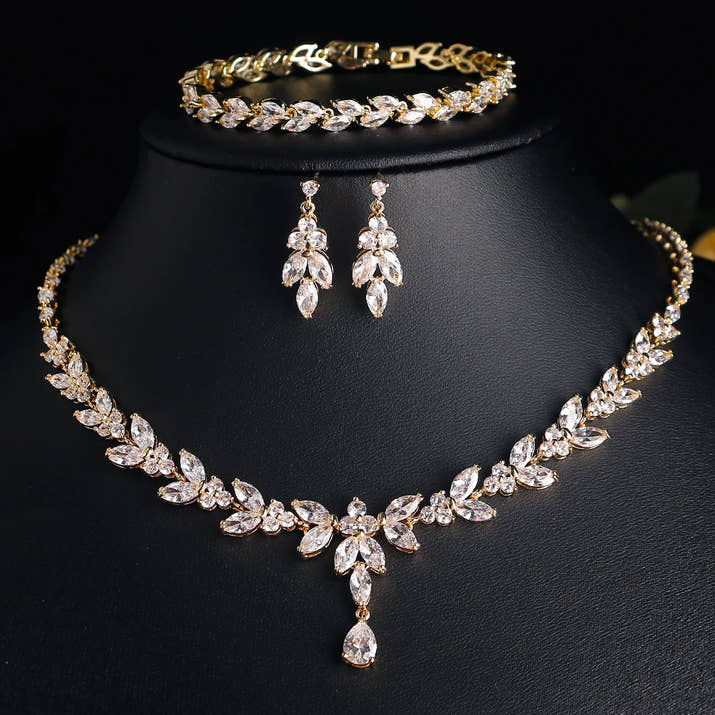 Royal Leaf Jewelry Set