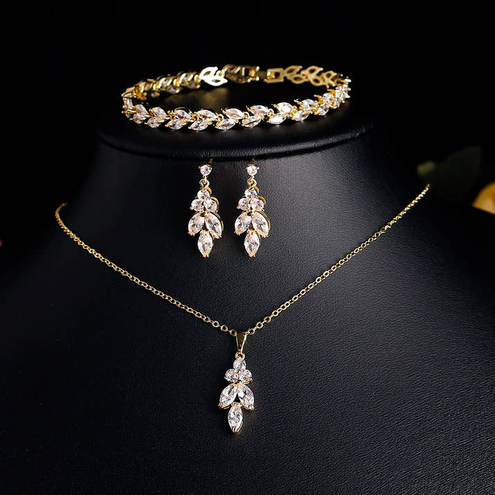 Royal Leaf Jewelry Set