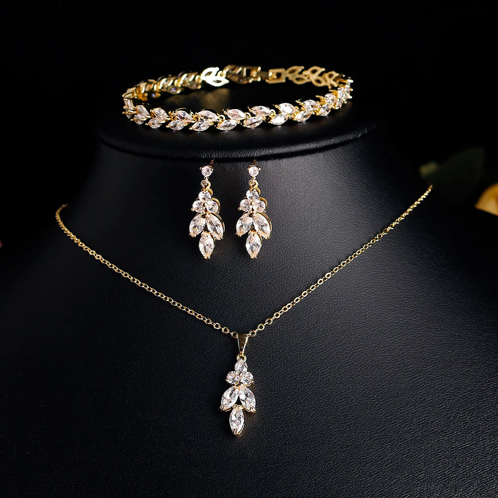 Royal Leaf Jewelry Set
