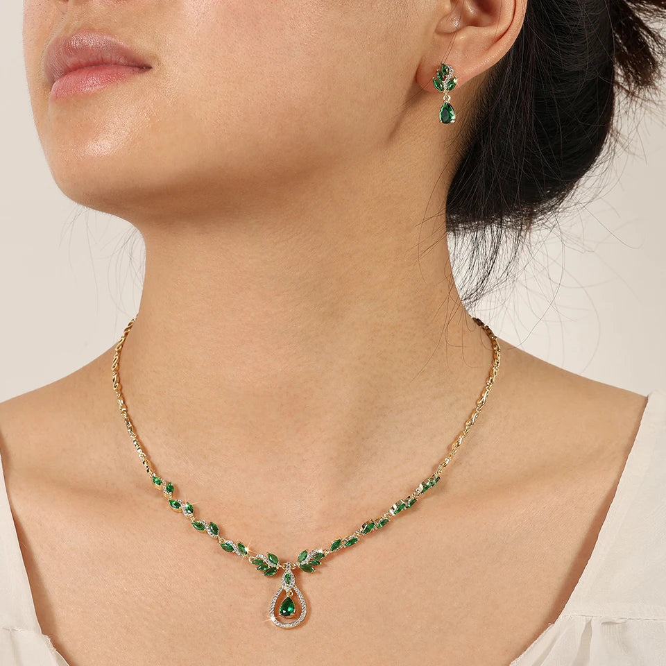 Royal Leaf Jewelry Set