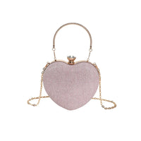 Bag Shiny Handbag Heart Shape