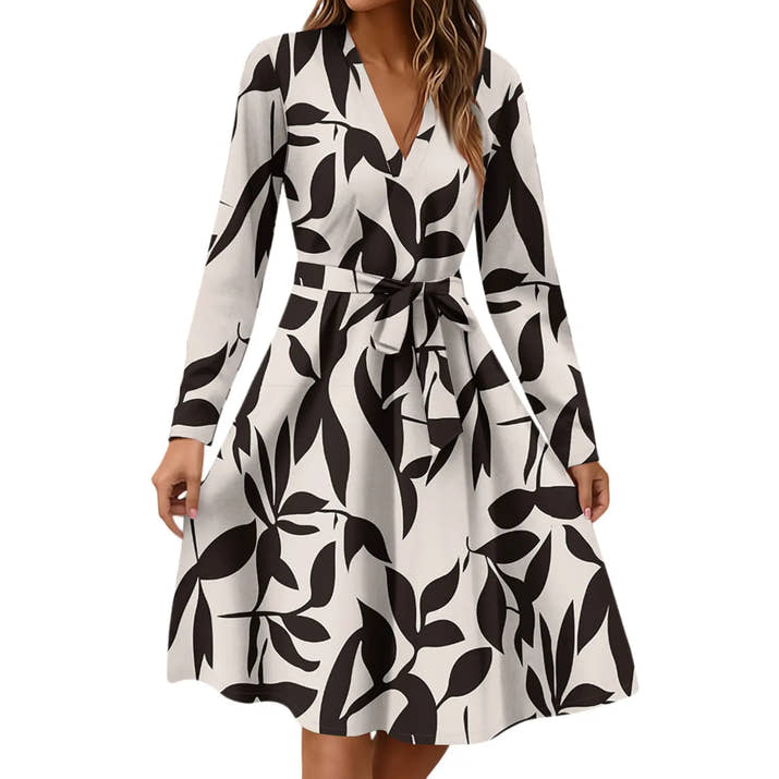 Women'S Fashion V-Neck Long Sleeve