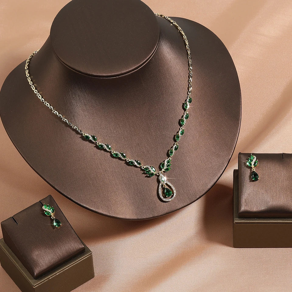 Royal Leaf Jewelry Set