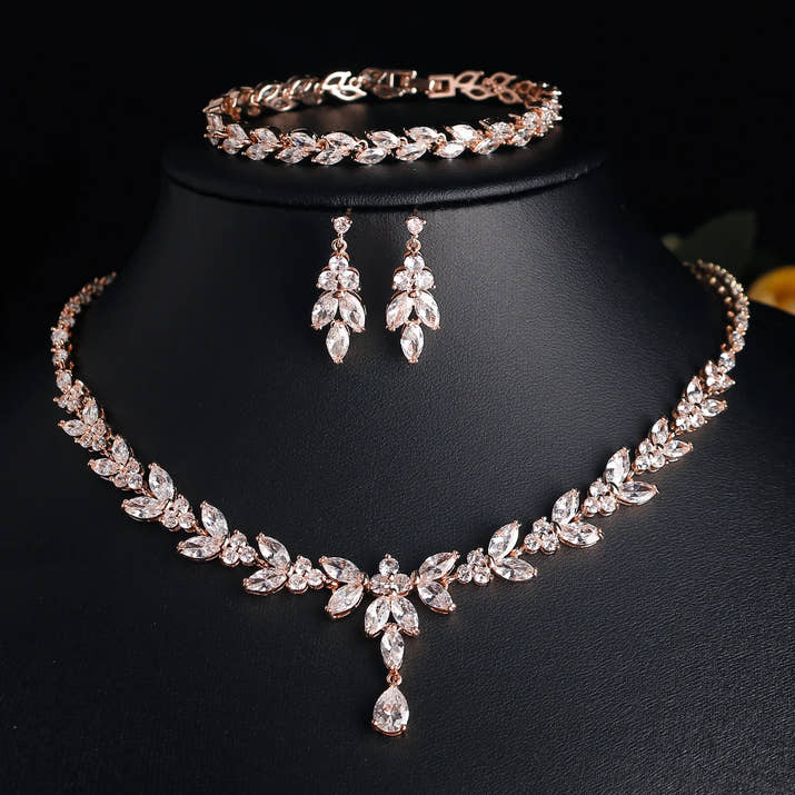 Royal Leaf Jewelry Set