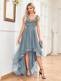 Evening Dresses Luxury V-neck